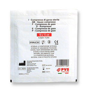 BUSTA GARZA COMPRESSA STERILE 10X10 CM - PZ 10