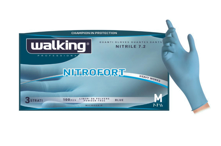 GUANTO NITROFORT 3 STRATI - 100 PEZZI