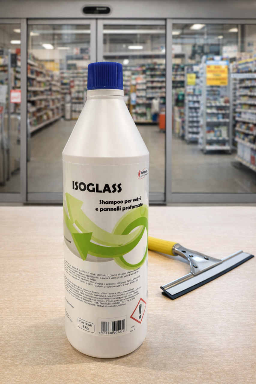 ISOGLASS SHAMPOO VETRI E PANNELLI 1Lt