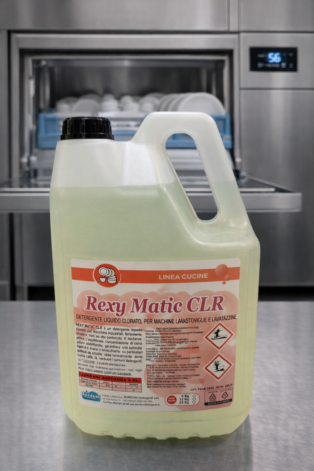 DETERGENTE LAVASTOVIGLIE E LAVABICCHIERI REXY MATIC CLR - KG.6
