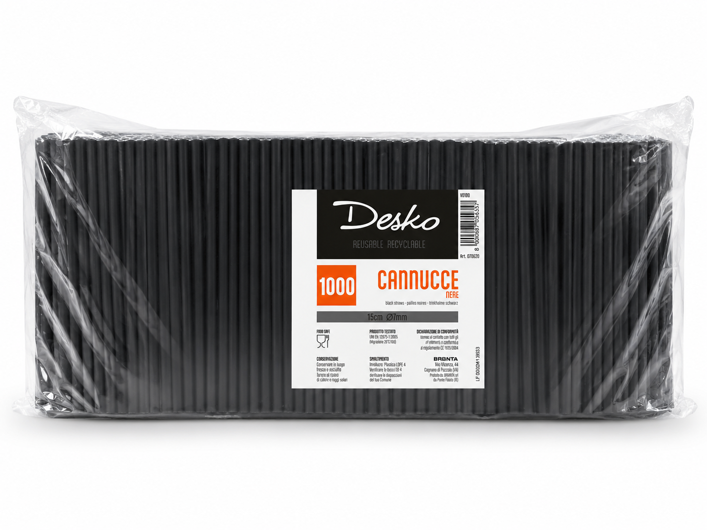 CANNUCCE BIO/ECO NERE dm7 150mm - 1000 PZ