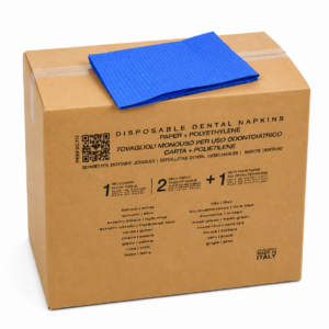 TOVAGLIOLO ODONTOIATRICO BLU MED - 500 PZ