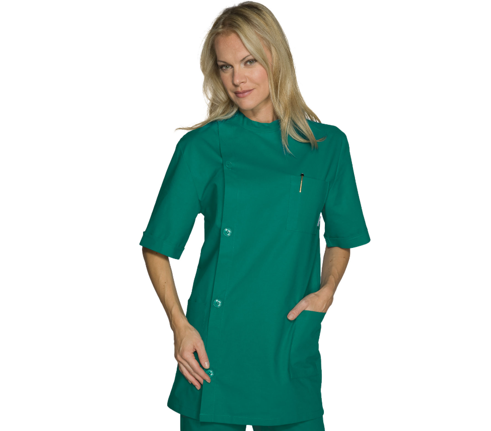 CASACCA DENTISTA VERDE MANICHE CORTE UNISEX - ISACCO