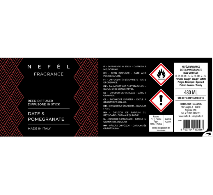 NEFEL DEODORANTE STICK "DATE & POMEGRANATE" 480ml - immagine 4